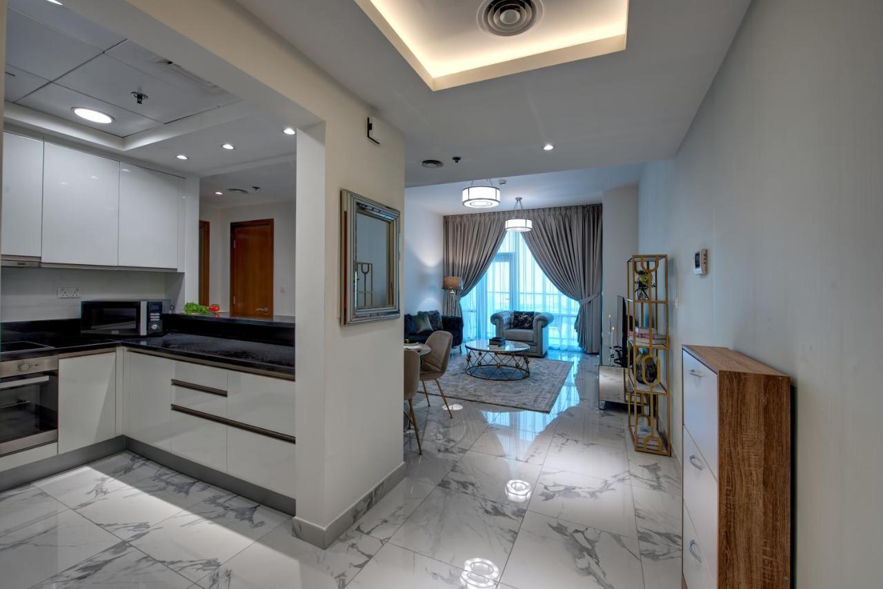 Durrani Homes - Lux 1Br At Al Habtoor Amna Tower Dubai Bagian luar foto