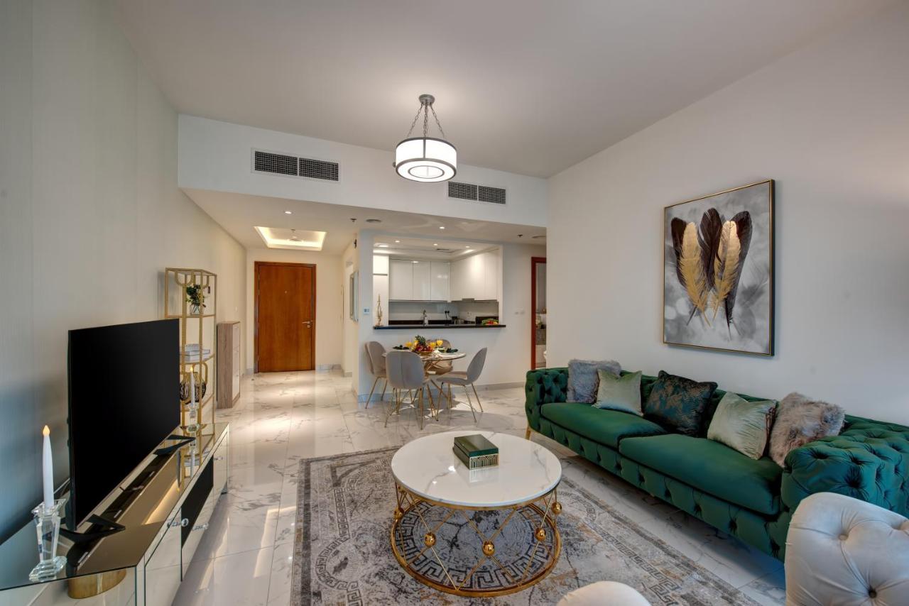 Durrani Homes - Lux 1Br At Al Habtoor Amna Tower Dubai Bagian luar foto