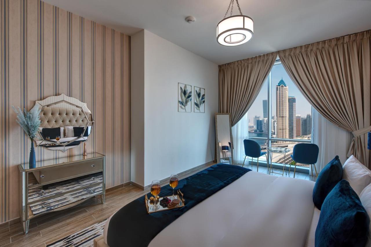Durrani Homes - Lux 1Br At Al Habtoor Amna Tower Dubai Bagian luar foto