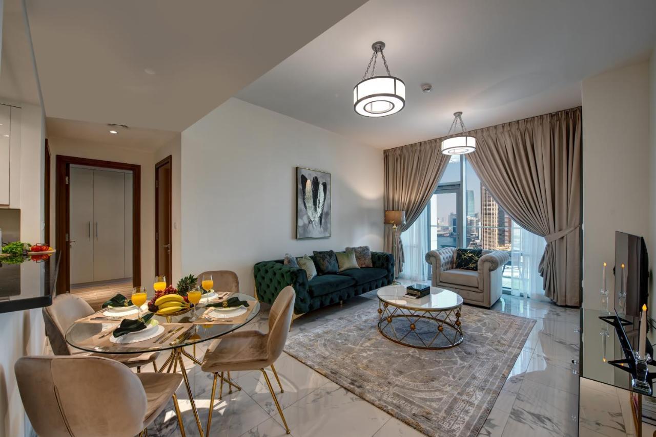 Durrani Homes - Lux 1Br At Al Habtoor Amna Tower Dubai Bagian luar foto