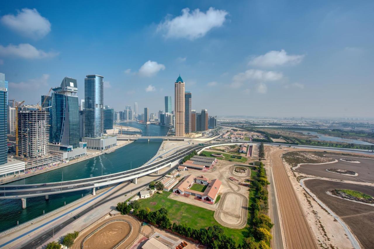 Durrani Homes - Lux 1Br At Al Habtoor Amna Tower Dubai Bagian luar foto